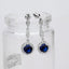 Diamond CZ Blue Shaphire Crystal Earrings for women