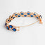 Womens Tennis Bracelet - Luxury Blue CZ Crystal Rose Gold Plated
