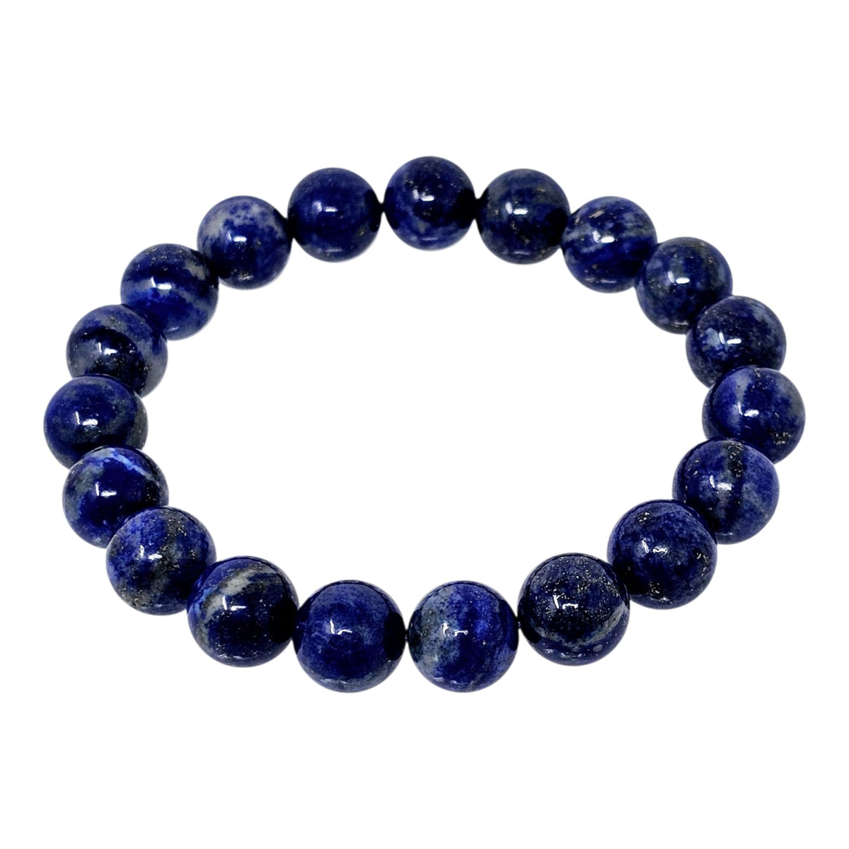 Handmade Lapis Lazuli Stretch Bracelet – 10mm, Men & Women