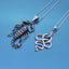 silver snake pendant for women
