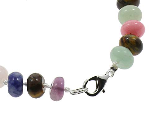 Womens Multi-Colour Gemstone Beaded Necklace