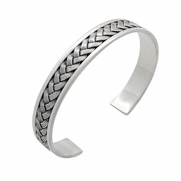 Braided bangle for men