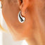 Chunky 925 Sterling Silver Teardrop Stud Earrings for Women and Girls