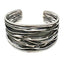 Sterling Silver Crushed Cuff Bracelet for women