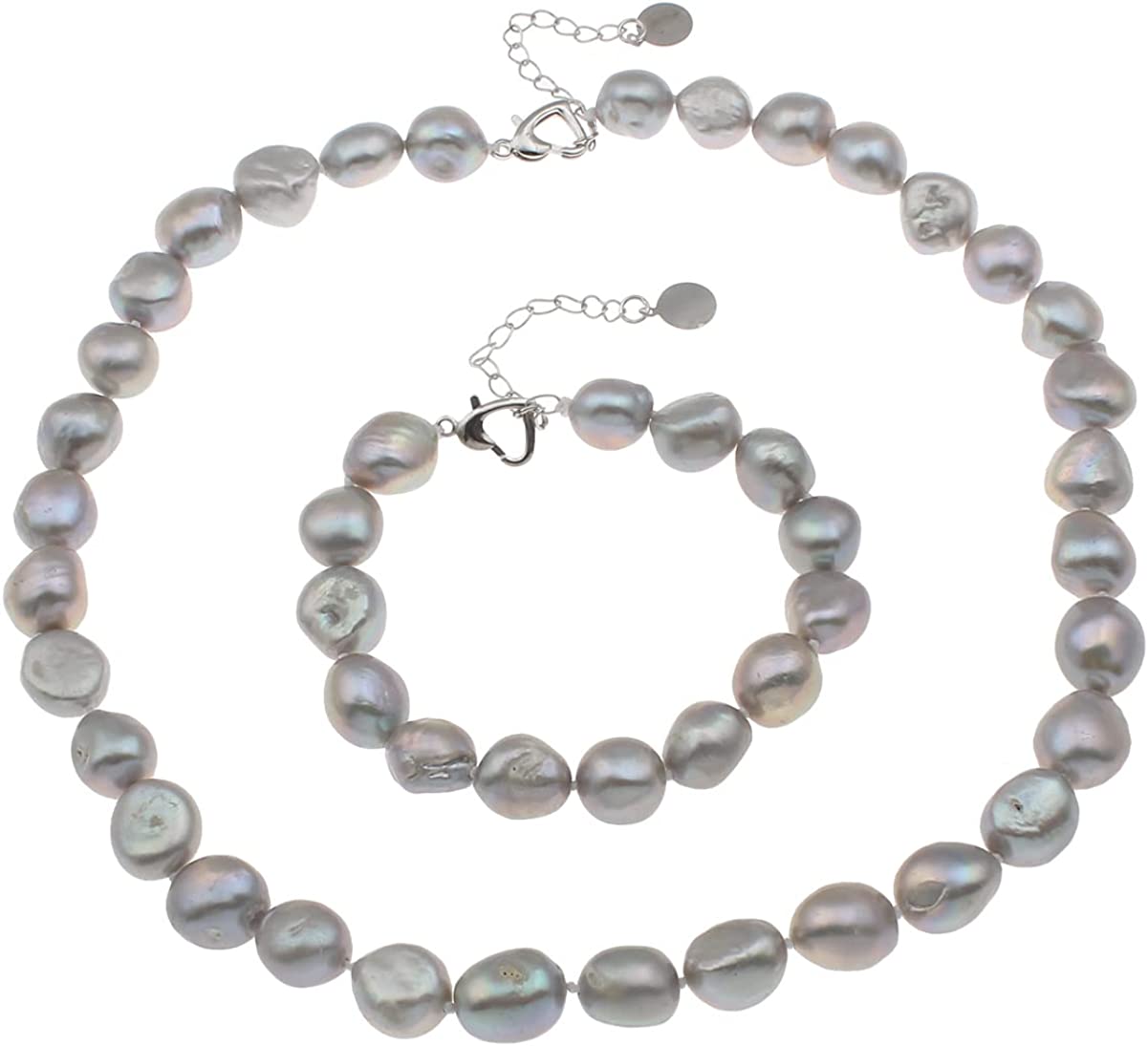 Baroque Pearl Necklace Set for women