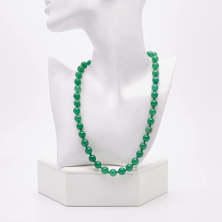 Womens Green Gemstone Necklace