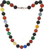 Womens 12mm Multi-Colored Natural Gemstone Beaded Necklace