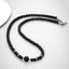 Black/Lava Gemstone Beaded Necklace for men