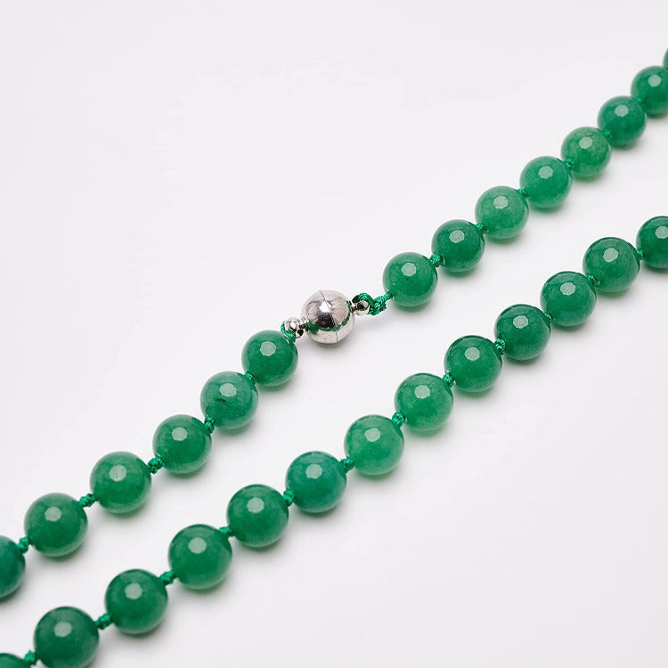 Womens Green Gemstone Necklace