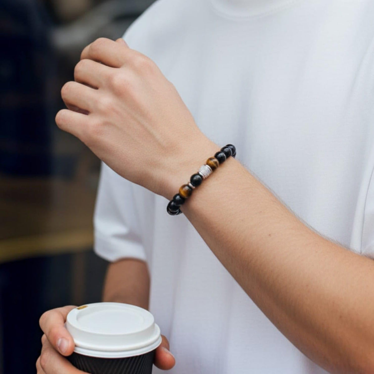 mens beads bracelet