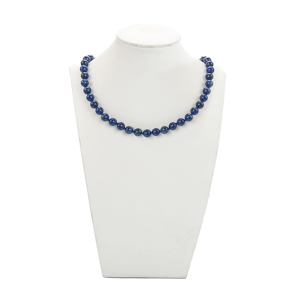 Women’s Handmade Lapis Lazuli Necklace & Bracelet Set – 8mm