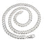 thick silver curb chain for men
