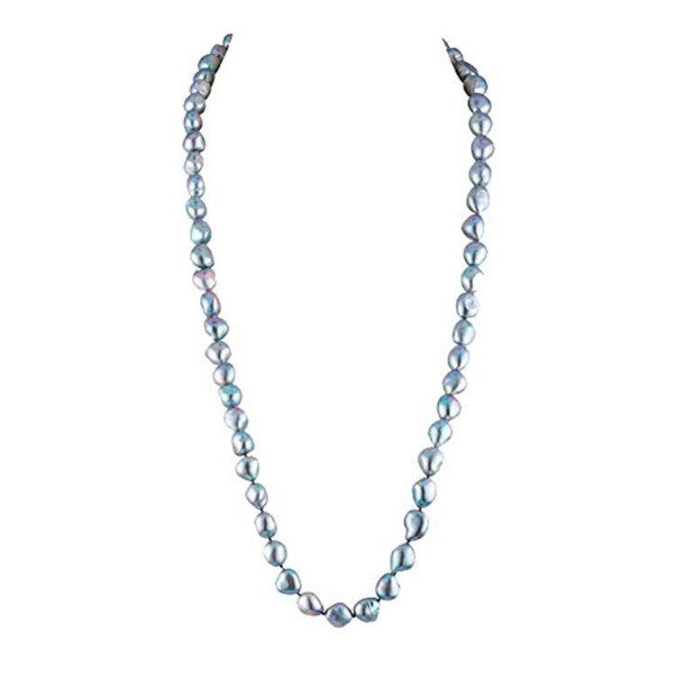 8-9mm Baroque Shape Freshwater Pearl Necklace, Long Length 75cm/30"