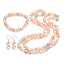Womens 8-9mm Baroque Pearl Necklace, Bracelet and Earrings Set