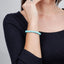 Gemstone Beaded Stretchy Bracelet for Women and Men | Womens Handmade 8mm Natural Blue Turquoise Bracelet