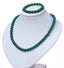 green agate necklace set jewellery gift for women