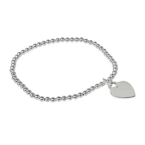 silver beaded bracelet for women girls