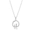 Womens Cats on Moon 925 Sterling Silver Pendant On Chain Necklace
