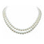 White Pearl necklace for women double strands