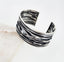 silver cuff bangle wide fashion modern