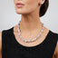 Womens Natural Freshwater Pearl Necklace Bracelet and Earrings Set