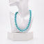 Womens 10mm Turquoise Gemstone Necklace