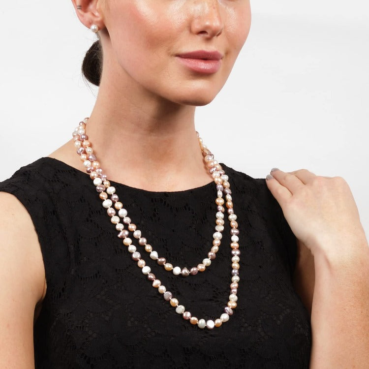 Pastel Pearl Necklace For Women