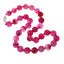 Womens Gemstone Beaded Necklace 12mm Rose Agate