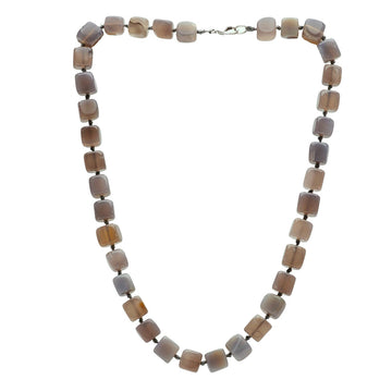 grey agate necklace