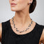 Womens black Pearl Jewellery Set
