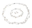 white pearl necklace set for women