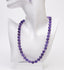 womens gemstone necklace purple amethyst