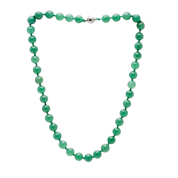 Womens Green Gemstone Necklace