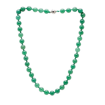 Womens Green Gemstone Necklace