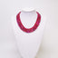Womens Gemstone Pink Agate Necklace