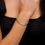 womens classic plain silver bangle