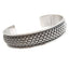 Mens Chunky 925 Sterling Silver Braided Cuff Bangle Bracelet | Bold Silver Jewelry