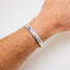 Mens Silver Cuff Bangle | Iconic 925 Sterling Silver Cuff Bracelet For Men
