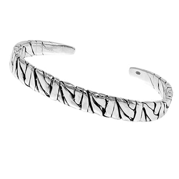 MENS SILVER BANGLE