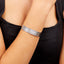 womens silver bangle bracelet