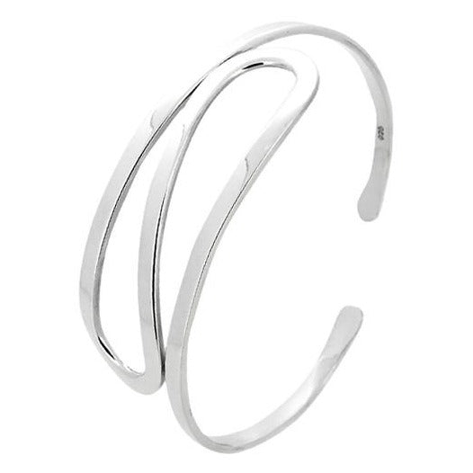 ladies silver line bangle