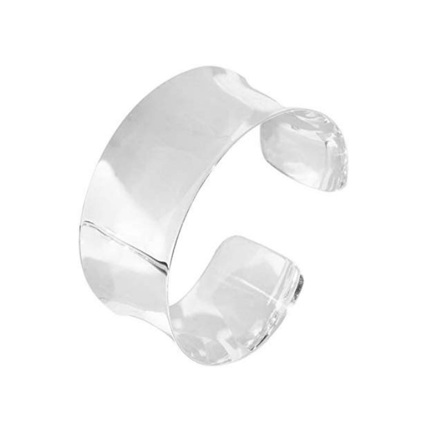 plain silver cuff for women