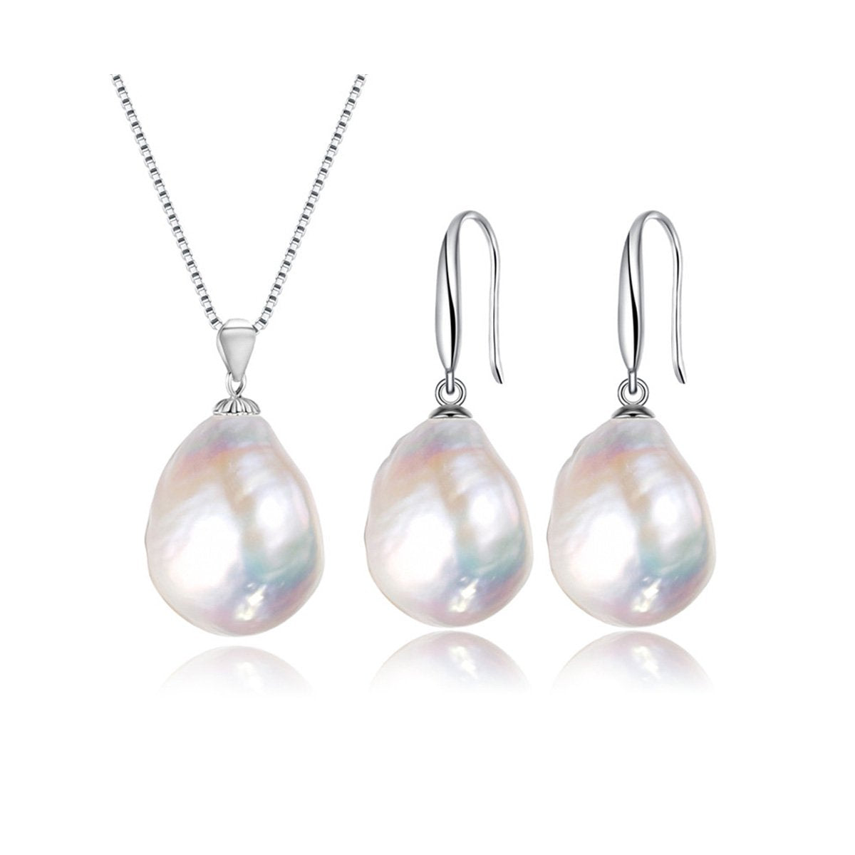 women pearl jewellery set