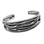 Womens Silver Cuff Bangle