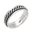 Womens Mens Silver Celtic Spinning Ring