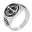 anchor silver ring for men