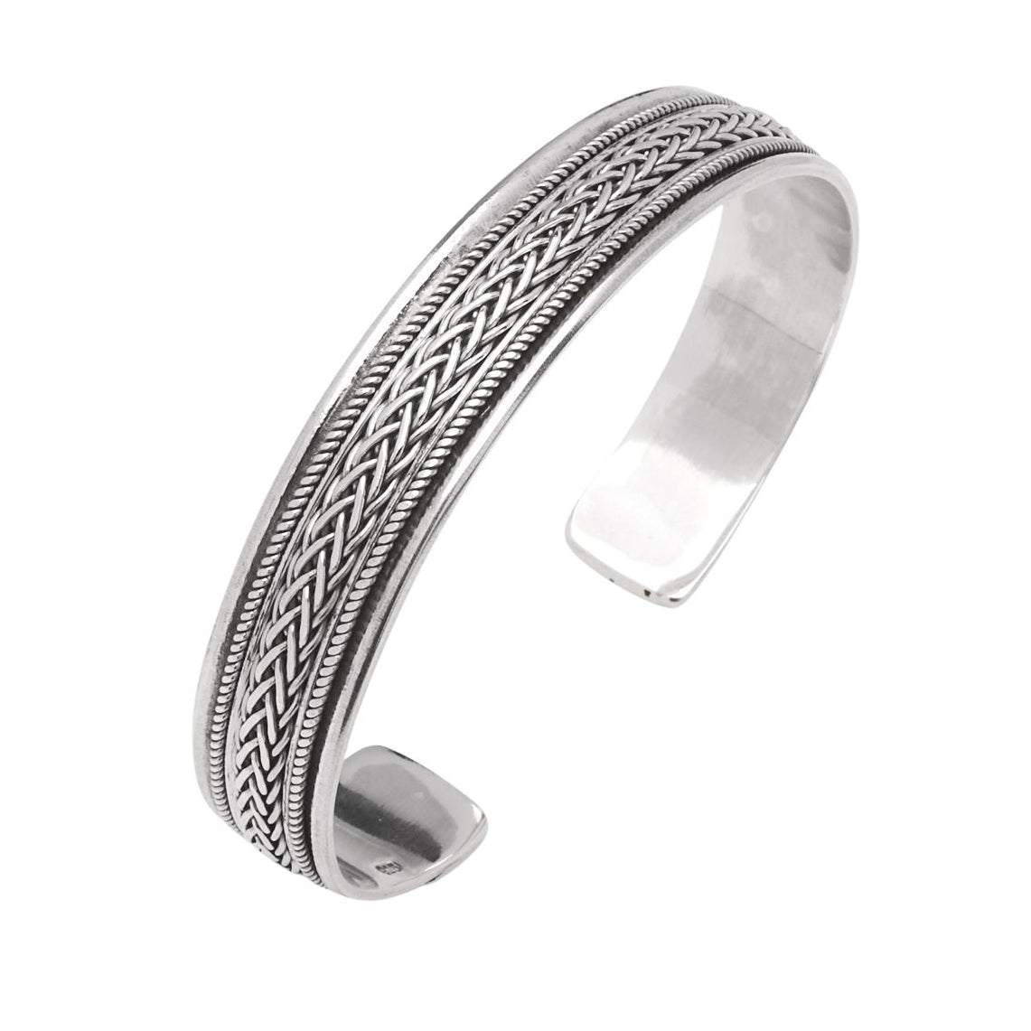 mens silver bangle bracelet