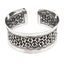 flowers bangle silver women