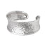 womens hammered silver bangle