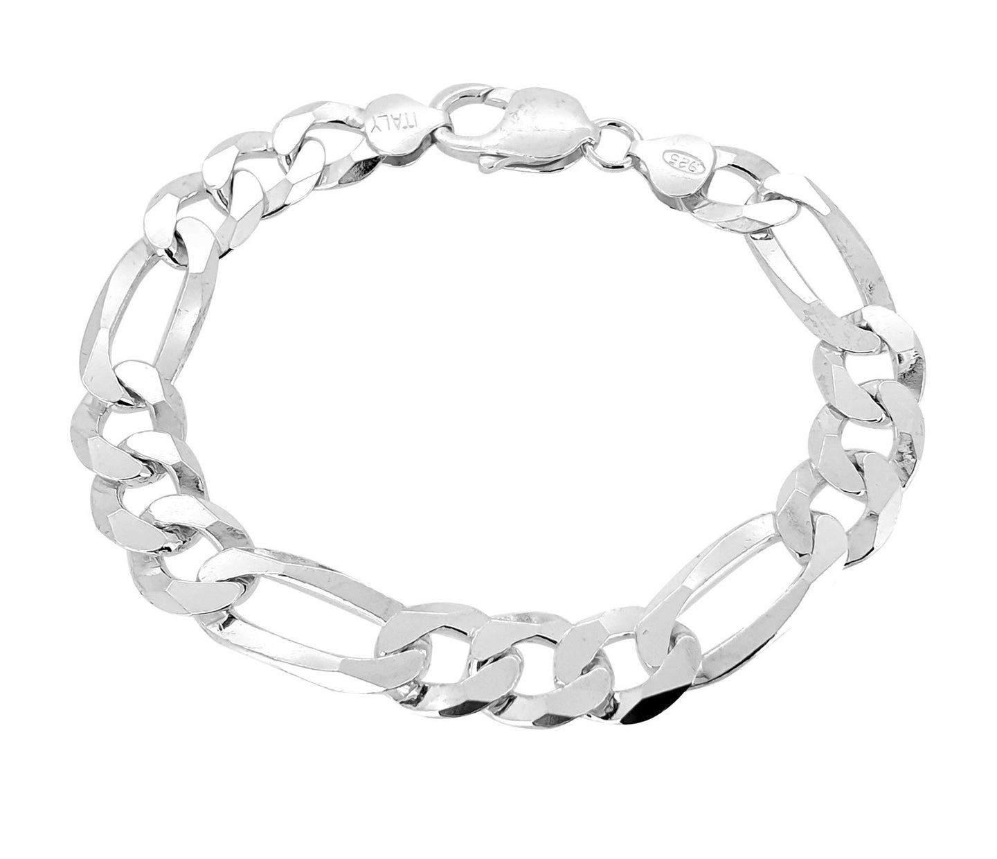 solid chunky silver bracelet for men